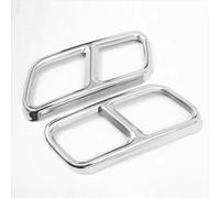 Auspuffschalldämpferabdeckungen 2 Stück Heckauspuff-Doppelrohr-Auspuffblende Für Auto, Auspuffendrohrblende Kompatibel Mit Benz Für GLK X204 2013 2014 2015