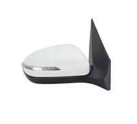 Außenspiegel Für Hyundai Für I20 Für MK2 GB IB 2015-2020 Schwarz Manuell Klappbares Autozubehör 5-polige Rückspiegelmontage Außenspiegel-Baugruppe(Right Primer White)