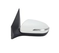 Außenspiegel Für Hyundai Für I20 Für MK2 GB IB 2015-2020 Schwarz Manuell Klappbares Autozubehör 5-polige Rückspiegelmontage Außenspiegel-Baugruppe(Left Primer White)