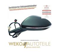 Außenspiegel Spiegel links genarbt mit Blinklicht für VW Golf VII 5G1 BQ1