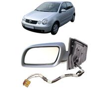 Außenspiegel links für VW Polo 9N 2001-2005 Seitenspiegel el. Verst. grundiert