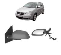 Außenspiegel links grundiert für VW Polo 9N3 2005-2009 manuell Verstellbar