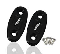 Außenspiegel Loch Cap Für CBR250R CBR 250 R Motorradspiegelkappe, Dekorative Abdeckung Für Windschutzscheibenspiegel(Schwarz)