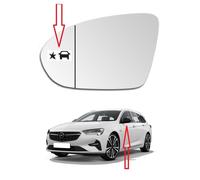 Außenspiegel Spiegelglas OPEL INSIGNIA B 2017-2023 Links Assistent Toter Winkel