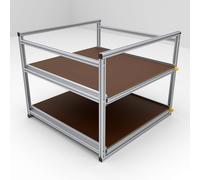 Auszugsystem Kastenwagen - 90cm Schwerlastauszug - Eurobox - Heckgarage Ausbau