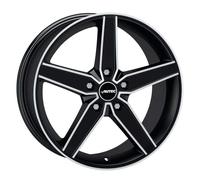 Autec Wheels Alufelge Delano 18 Zoll ET35 5x112 ML70 Schwarz matt poliert