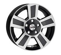 ALUFELGEN AUTEC, TIGRIS, 6X15 ET30 4X100 66,6, SCHWARZ POLIERT