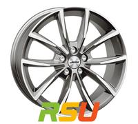 Autec Typ AS - Astana titansilber poliert 7x17" ET40 LK5 112 ML 57.1 Alufelge...