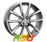 Autec Typ AS - Astana titansilber poliert 9x19" ET35 LK5 112 ML 66.5 Alufelge...