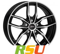 Autec Typ BV - Bavaris schwarz poliert 7.5x18" ET25 LK5 112 ML 66.6 Alufelgen...