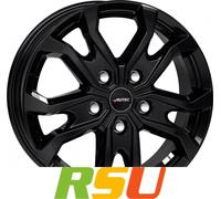 Autec Typ KS - Kiso schwarz 7.5x18" ET60 LK5 120 ML 65.1 Alufelgen 18 Zoll