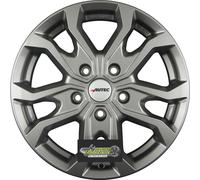 Autec Typ KS - Kiso titansilber 7.5x18 ET52 - LK5/112 ML66.5 Felge Alu