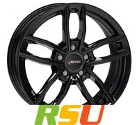 4x Autec Typ MC - Mercador schwarz 7.5x18" ET40 LK5 112 ML 66.5 Alufelgen 18 ...