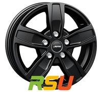 Autec Typ Q - Quantro 5-Loch schwarz matt 7x17" ET55 LK5 160 ML 65.1 Alufelge...