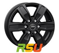 Autec Typ Q - Quantro 6-Loch schwarz matt 7x17" ET57 LK6 130 ML 84.1 Alufelge...