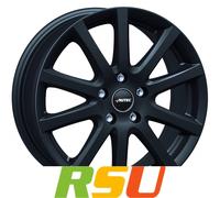 Autec Typ S - Skandic schwarz matt 6x15" ET43 LK5 112 ML 70 Alufelgen 15 Zoll