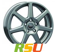 Autec Typ TE - Tallin ECE titansilber 7.5x17" ET46 LK5 112 ML 57.1 Alufelgen ...