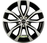 Autec Typ U - Uteca schwarz poliert 9.5x22 ET38 - LK5/114.3 ML70 Felge Alu