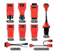 Autel MaxiSys MSOBD2KIT Nicht-OBDII Adapter Set, 9 teilige Anschlüsse für Fahrzeuge Ohne OBD2 Anschluss, OE-Konforme, Kompatibel Allen Autel MK808S MK900 MK808BT MK900 MX808S MS906 Pro [Kein Kasten]