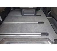 autix 4500368 Gastraum Teppich Fußmatte grau meliert Velour kompatibel für VW T5 T6 T6.1 Multivan mit 1 Schiebetür