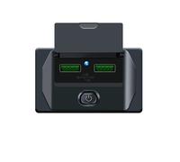 Auto 12V 24V USB Typ c Ladegerät Buchse Licht Einbau Steckdose für KFZ Motorrad~
