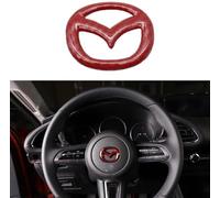 Auto Abzeichen Logo Aufkleber für Mazda 2 3 5 6 CX-3 CX-30 CX-5 CX-50 CX-60 CX-7 CX-8 CX-9, Auto-Emblem Logo Aufkleber für Lenkrad Zubehör/Motorhaube Vorne und Hinten Kühlergrill Front Motorhaube