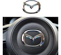 Auto Abzeichen Logo Aufkleber für Mazda 2 3 5 6 CX-3 CX-30 CX-5 CX-50 CX-60 CX-7 CX-8 CX-9, Auto-Emblem Logo Aufkleber für Lenkrad Zubehör/Motorhaube Vorne und Hinten Kühlergrill Front Motorhaube