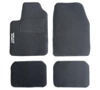 Auto Accessori Lupex Auto-Fußmatten-Set, kompatibel mit i10, Fußmattenset personalisiert mit gesticktem Autonamen, Teppichmaterial, mit Fallschutz, Komplettset für Vorder- und Rückseite