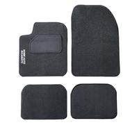 Auto Accessori Lupex Auto-Fußmatten-Set, kompatibel mit Qashqai, Fußmattenset personalisiert mit gesticktem Autonamen, Teppichmaterial, mit Fallschutz, Komplettset für Vorder- und Rückseite