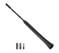 Auto Antenne, 23 cm Länge, für störfreien AM, FM 87,5-108 MHz, DAB, DAB+ Empfang, in Schwarz, Anschrauben mit Universaladapter M4 M5 M6, Kurzstabantenne, Kfz Dachantenne mit Antennenfuß Innengewinde