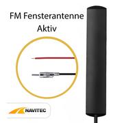 ✅ Auto Antenne AKTIV FM Scheibenantenne KFZ Klebeantenne 12V Antennenverstärker✅