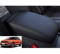 Auto Armlehne Abdeckung Leder Mittelkonsole Abdeckung Schutz FüR T-ROC 2018 2019 2020 Mittelarmlehne Box Pad Panel Car Styling ZubehöR