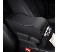 Auto Armlehne Kissen für Volkswagen VW Polo 2014-2026 Mittelkonsole Polster Komfort Memory Foam Innenraum Zubehör mit Seitentasche,Black Style