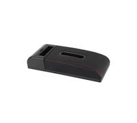 Auto Armlehne Matte Universal Höhe Erhöhung Pad Tissue Box Schutz Kissen Lagerung Ellenbogen Unterstützung Arm Abdeckung Automatische Armlehnenbox(C1 Black red No USB)