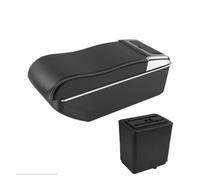 Auto Armlehne Mittelkonsole Erhöhung Doppelschicht Aufbewahrungsbox Für Peugeot Für Partner Für Tepee Autoteile(A3 curved White line)