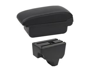 Auto Armlehne Verlängerung Mittelarmlehne für Peugeot 2008 für 208 2019 2020 2021 Auto Organizer USB Armlehne Zubehör (B1 White Line)