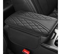 Auto Armlehnen Auflage für Opel Mokka-e/Grandland/Grandland Electric/Combo Life XL/Combo Cargo XL 2024-, Memory Schaumstoff Schutzauflage mit Organizer Taschen Armlehnenschoner,A Black