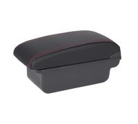 Auto Armlehnen Für Suzuki Für Swift 2005-2025 Armlehne Kastenwagen Auto Stauraum Armverstrebung Erhöhung Innenraum Details(C1 Black red No USB)