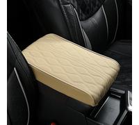 Auto Armlehnen Matte für Citroen C-Elysee 2012-2025, Universal Leder Mittelkonsole Armlehnenschoner, Car Armrest Pad Armlehnenbezüge Zubehör für SUV/LKW/Fahrzeug, B/Beige