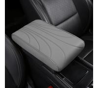 Auto Armlehnen Polster Für VW T-ROC T ROC 2018-2024, Armlehne Box Matte Mittelkonsole Polsterung Bequem Weich Kratzschutz Armlehnenbezüge Zubehör,B/Gray-31 * 20 * 5cm