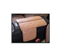 Auto-Armlehnenbox Für Mercedes E-Klasse 2024 Central Control Armlehne Box Leder Schutzhülle Kissen Erhöhung(Braun)