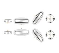 Auto Aufkleber Abdeckung Kompatibel Mit Porsche Für Taycan 2019 2020 2021 2022 2023 Auto Vorne Hinten Sitzverstellung Knopfabdeckung Paillettenbesatz Aufkleber(14pcs Buttons Set)