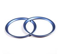 Auto Aufkleber Abdeckung Kompatibel Mit Porsche Für Taycan 2019 2020 2021 2022 Auto-Zentralsteuerung Wasserbecherhalter Aluminiumlegierungsverkleidung(Blue)