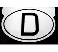 Auto-Aufkleber D-Schild groß 17 x 11 cm Länderzeichen Deutschland LKW Auto WoMo