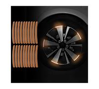 Auto Aufkleber für Hyundai Tucson NX4 / Hybrid/N-Line 2021 2022 2023 2024, Karosserie Design Tuning, Dekorative Aufkleber für Autoräder Fahrzeugfolie-Dekoration Zubehör,Orange