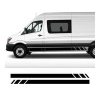 Auto Aufkleber, für Mercedes Benz Sprinter W903 W906 W907 Van Camper Tür Seite Wohnmobil Streifen Vinyl Aufkleber Auto Zubehör