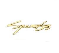 Auto Aufkleber für Porsche 911 Targa,Metall Selbstklebend Logo Emblem Badge Aufkleber Benutzerdefinierte Metall Buchstaben Decal Wetterfest und UV-beständig Auto Zubehör,Gold