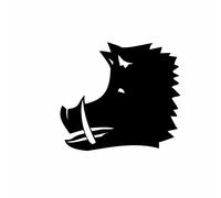 Auto Aufkleber Wildschwein Kopf Sticker 10 x 10 cm PKW Styling