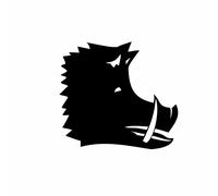 Auto Aufkleber Wildschwein Kopf Sticker 10 x 10 cm PKW Styling