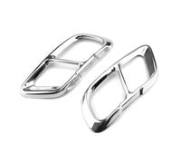 Auto-Auspuff-Endrohr Für B&MW X5 G05 X6 G06 X7 G07 2019 2020 2021 Auto Außen Endschalldämpfer Endrohre Abdeckungen Zierleiste Auspuffrohr-Spitzenabdeckungen(Silber)